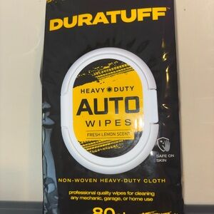 Duratuff Heavy Duty Auto Wipes - Fresh Lemon Scent (White/Yellow/Black)